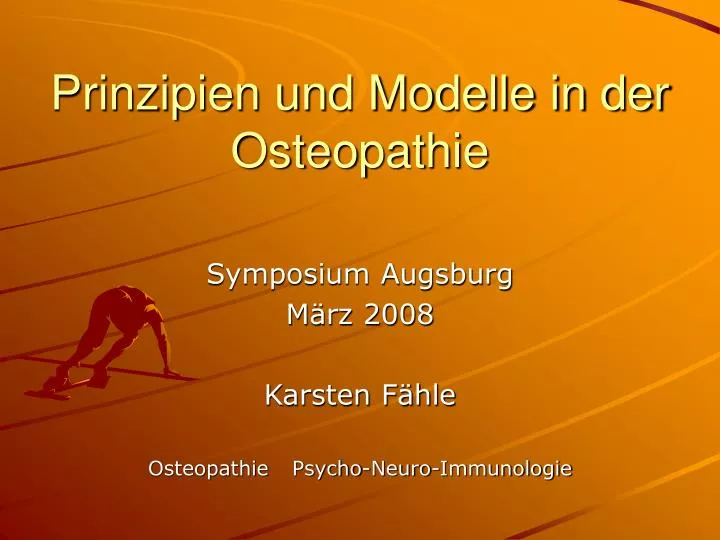 prinzipien und modelle in der osteopathie