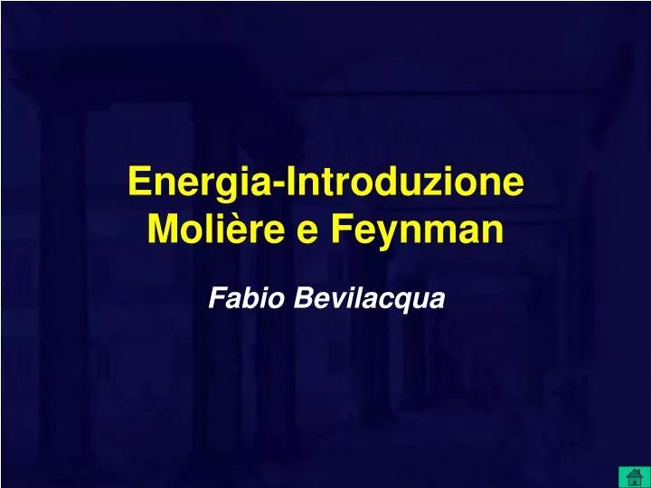 energia introduzione moli re e feynman