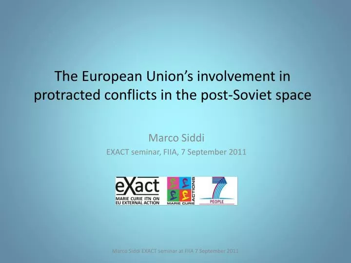 the european union s involvement in protracted conflicts in the post soviet space