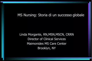 MS Nursing: Storia di un successo globale