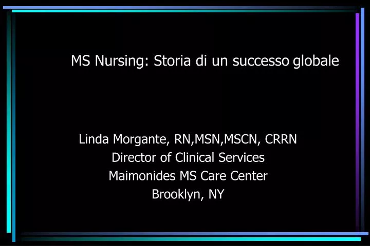 ms nursing storia di un successo globale