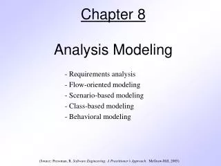 Chapter 8 Analysis Modeling