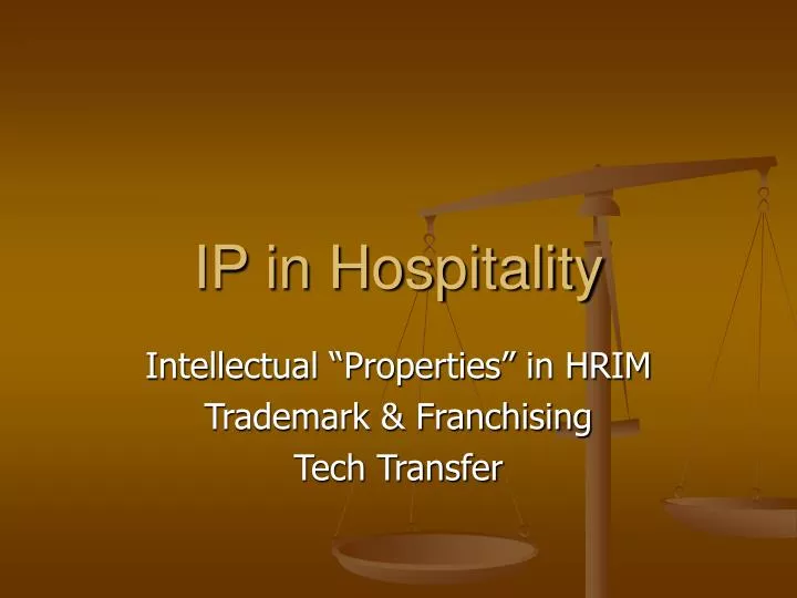 ip in hospitality