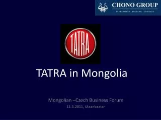TATRA in Mongolia