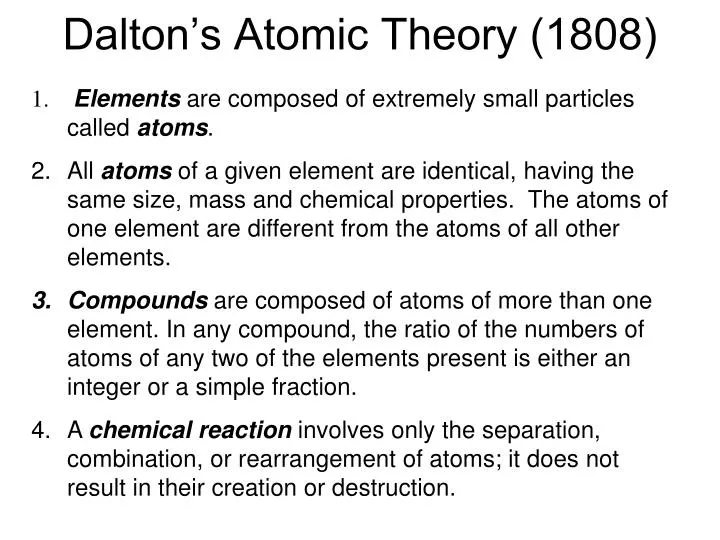 dalton s atomic theory 1808