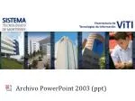 Archivo PowerPoint 2003 ( ppt )