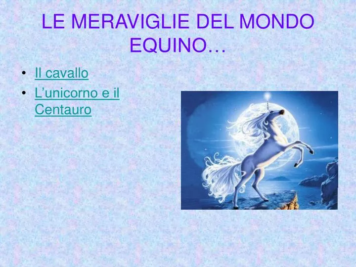 le meraviglie del mondo equino