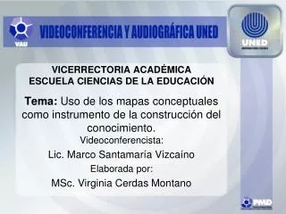 VICERRECTORIA ACADÉMICA ESCUELA CIENCIAS DE LA EDUCACIÓN