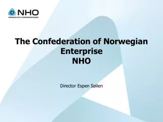 The Confederation of Norwegian Enterprise NHO