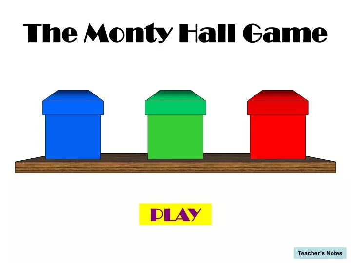the monty hall game
