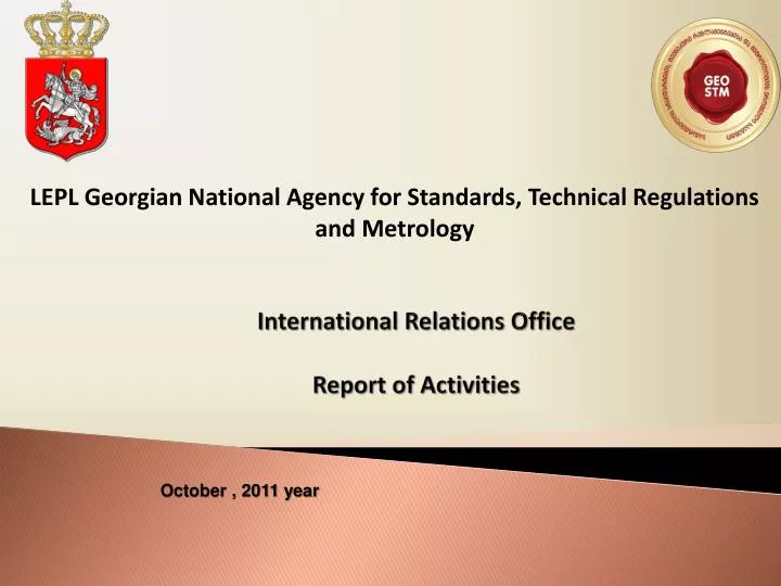 international relations office report of activities