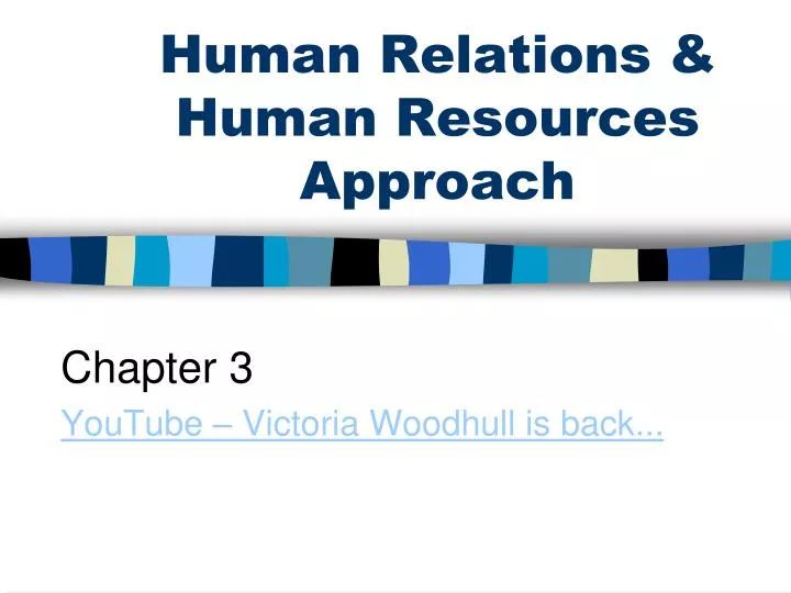 human relations human resources approach