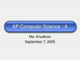 AP Computer Science - A