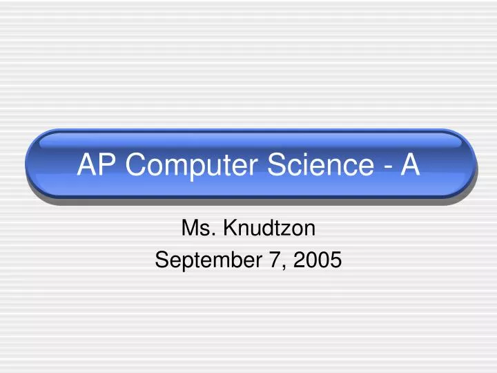 ap computer science a