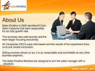 Sales Kinetics - Sales Management Consulting Firm