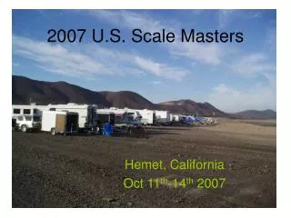2007 U.S. Scale Masters