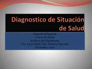 Diagnostico de Situación de Salud