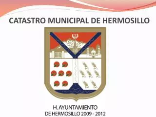 CATASTRO MUNICIPAL DE HERMOSILLO