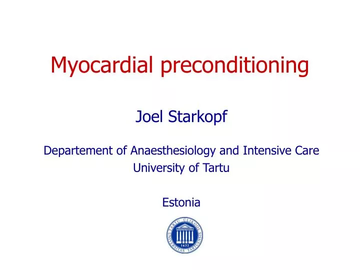 myocardial preconditioning