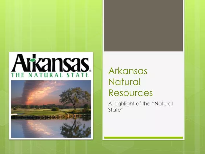 arkansas natural resources