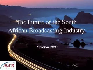 The Future of the South African Broadcasting Industry
