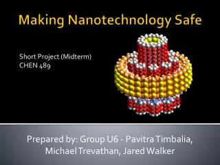 Making Nanotechnology Safe