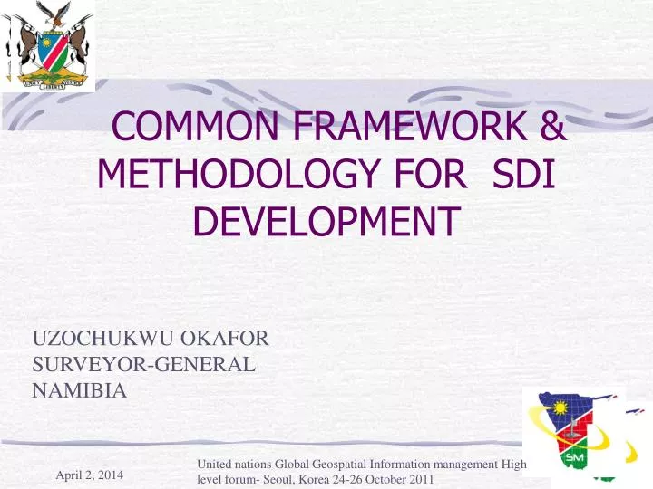 common framework methodology for sdi development
