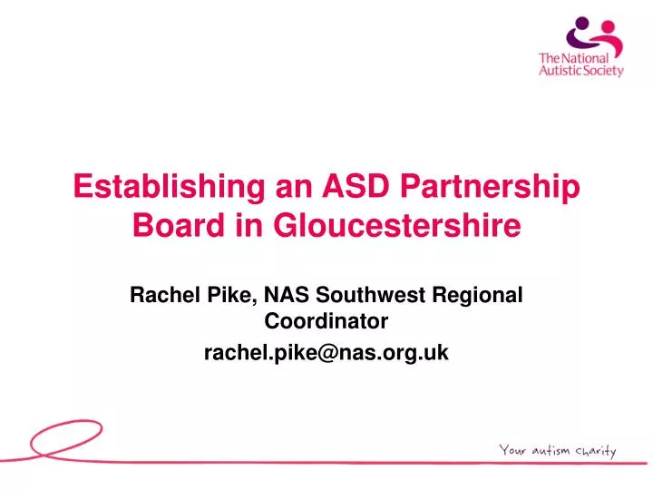 establishing an asd partnership board in gloucestershire