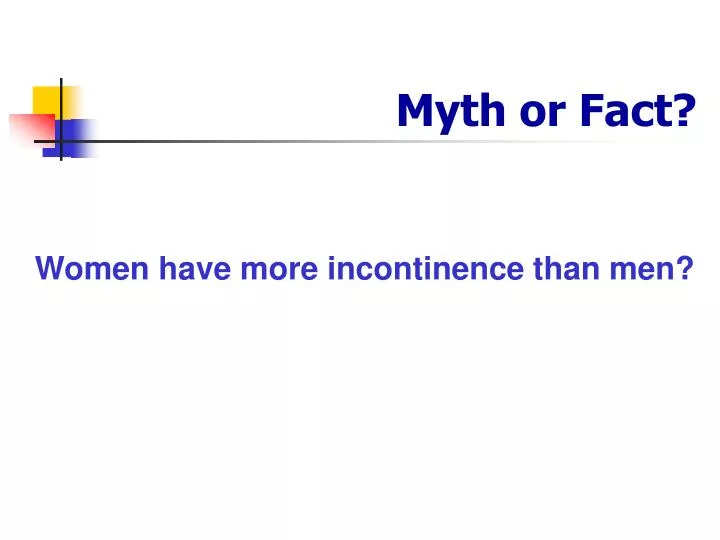 myth or fact