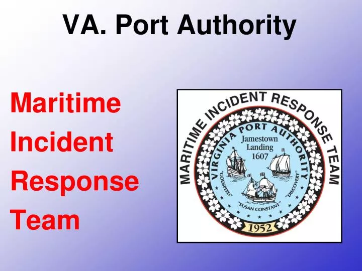 va port authority maritime incident response team