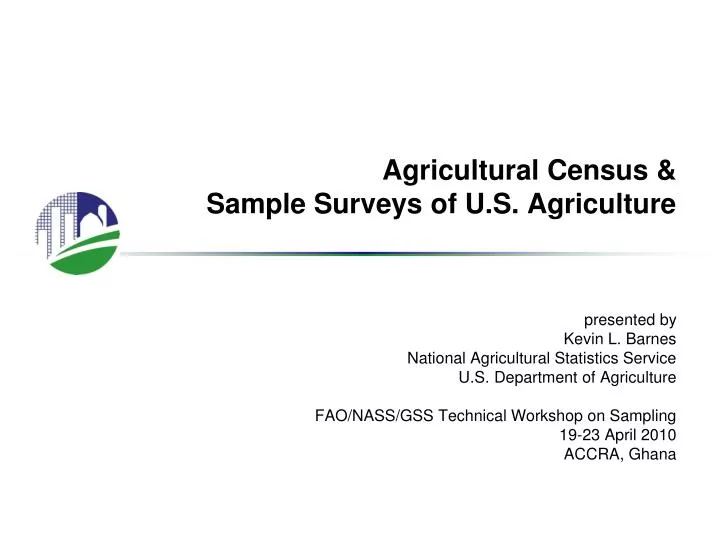 agricultural census sample surveys of u s agriculture