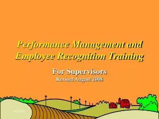 Performance Management and Employee Recognition Training