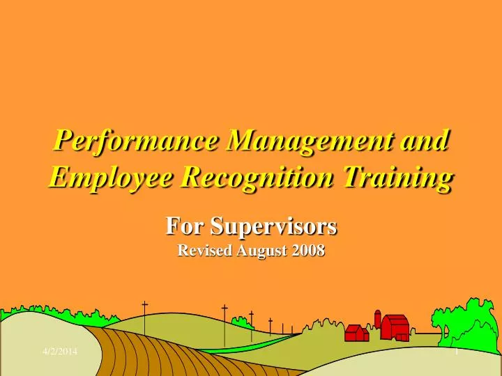 performance management and employee recognition training