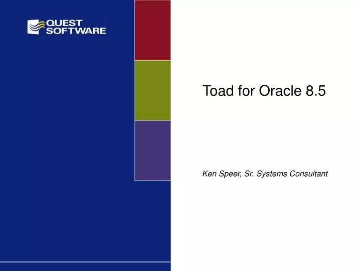 toad for oracle 8 5