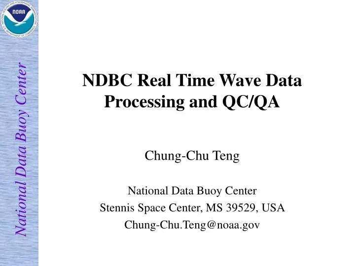 ndbc real time wave data processing and qc qa