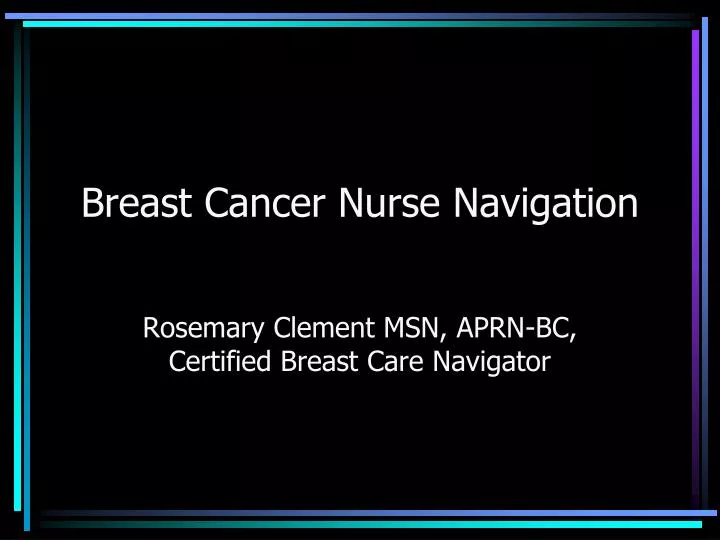 breast cancer nurse navigation