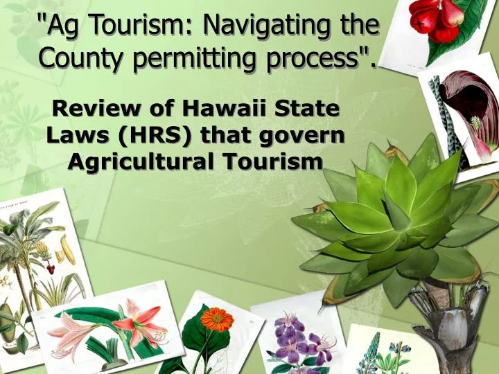ag tourism navigating the county permitting process