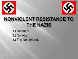 Nonviolent Resistance to the Nazis
