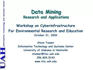 Data Mining Research and Applications