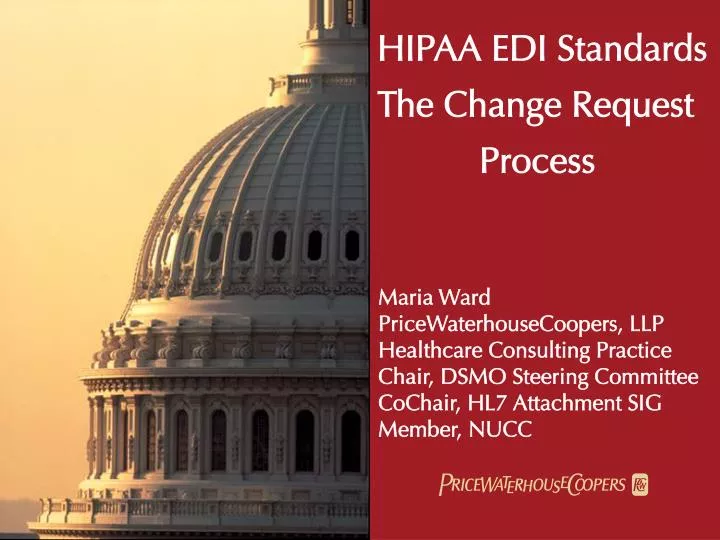 hipaa edi standards the change request process