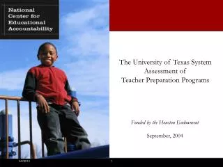 The University of Texas System Assessment of Teacher Preparation Programs