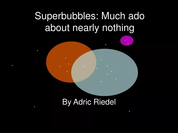 superbubbles much ado about nearly nothing