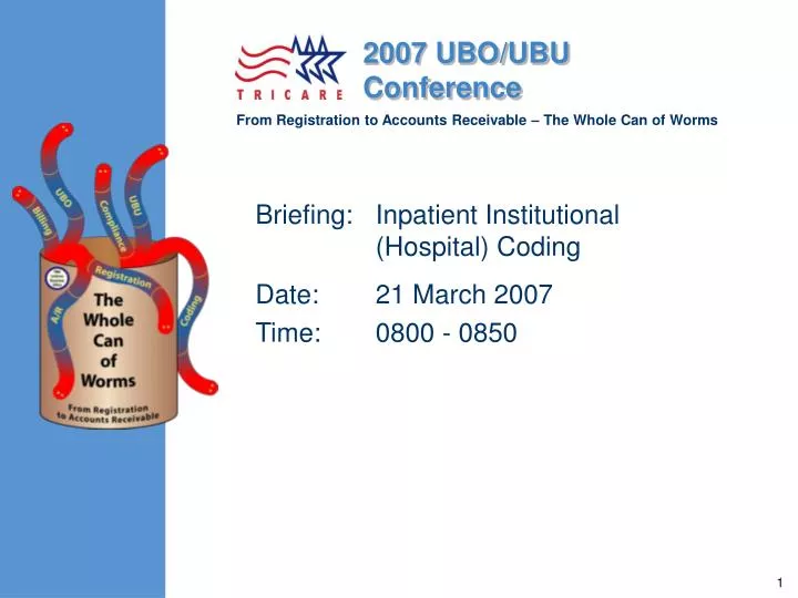 briefing inpatient institutional hospital coding date 21 march 2007 time 0800 0850