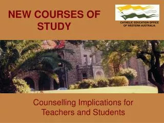Counselling Implications for Teachers and Students
