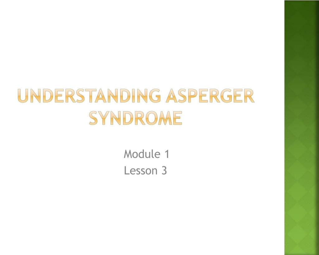 PPT - Understanding Asperger Syndrome PowerPoint Presentation, free ...
