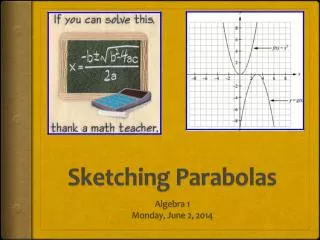 Sketching Parabolas
