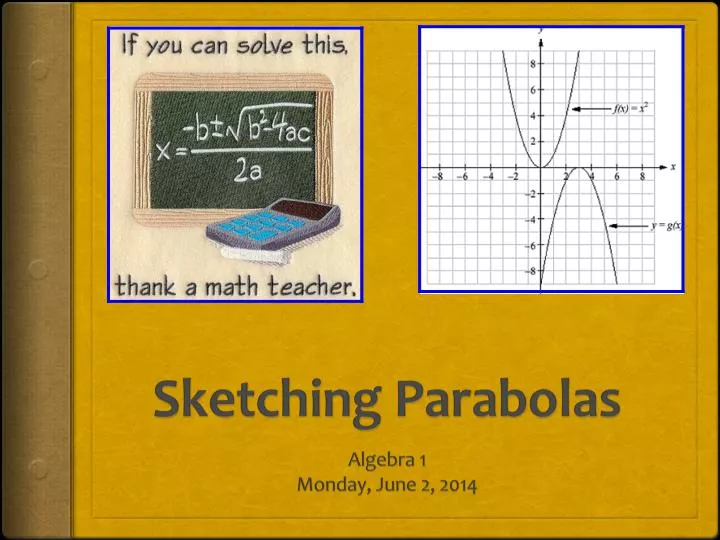 sketching parabolas