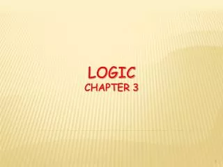 Logic ChAPTER 3