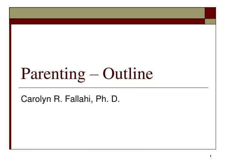 parenting outline