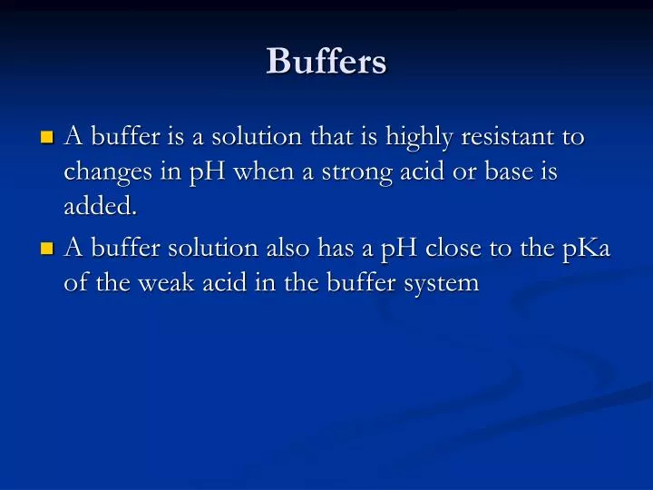 buffers